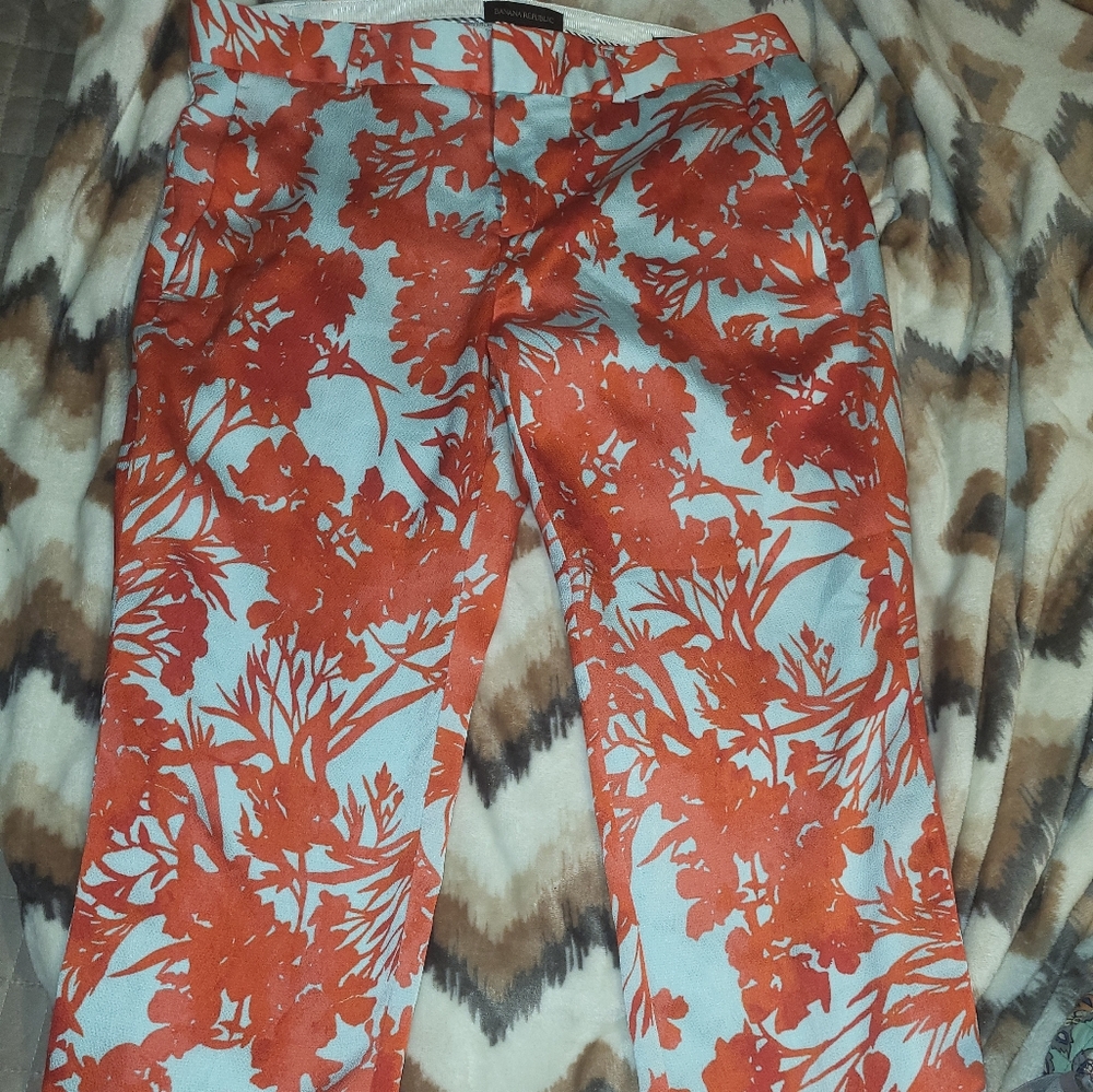 Satin lined satin pant size 8 Banana Republic